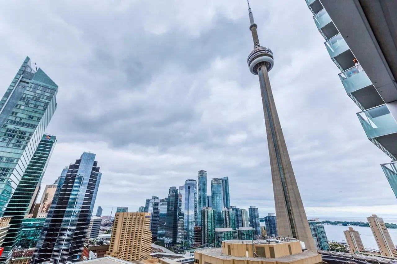 Chol Furnished Suites Heart Of Downtown Toronto, 2 Beds, Free Parking, Cn Tower View