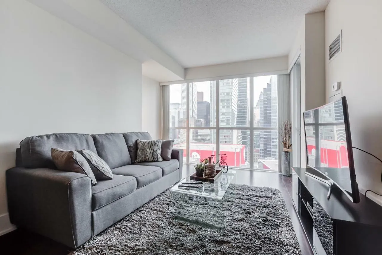Chol Furnished Suites Heart Of Downtown Toronto, 2 Beds, Free Parking, Cn Tower View Canadá
